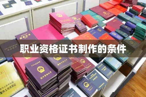 湘东职业资格证书制作的条件